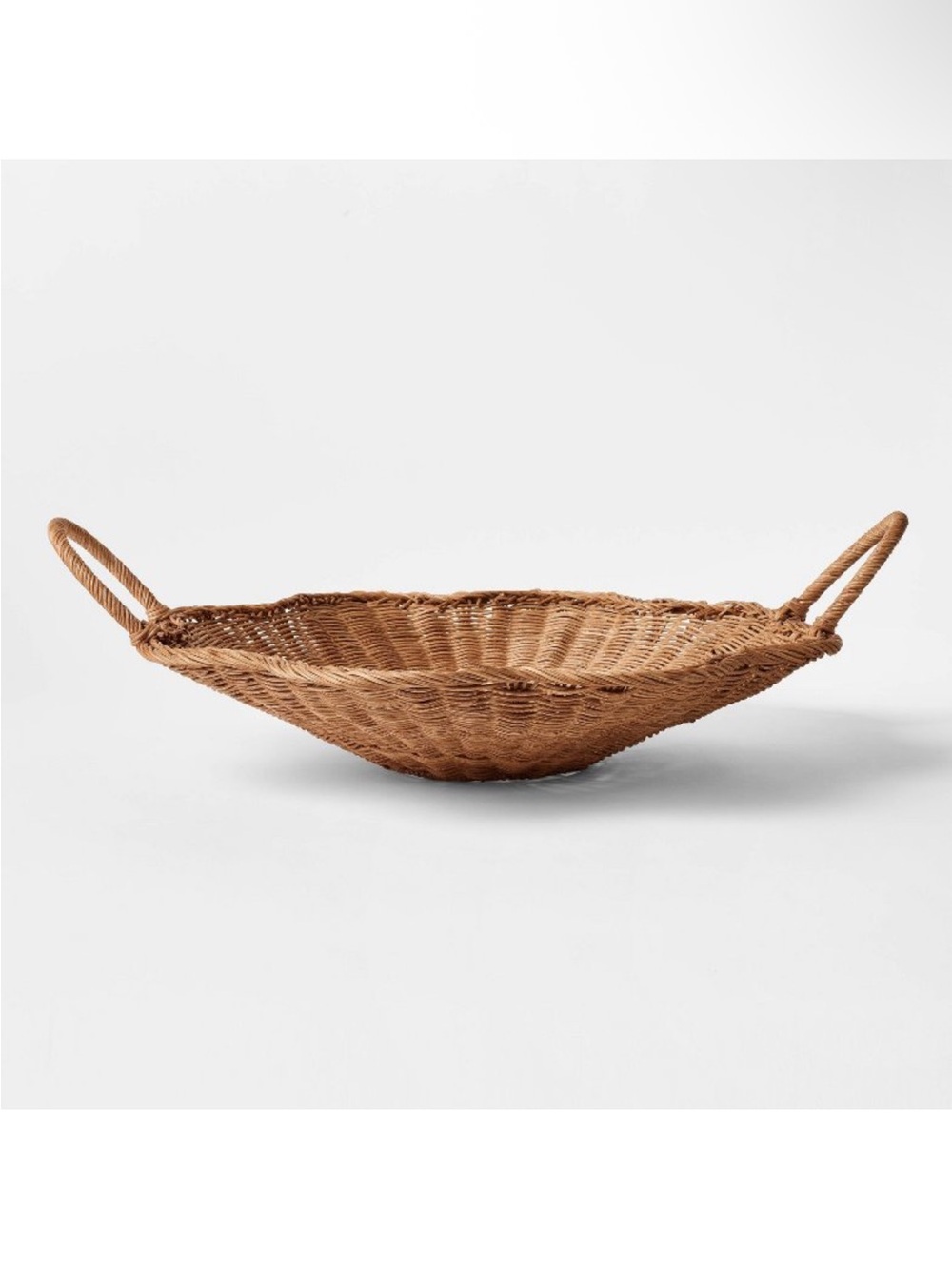 NWT Scallop Woven Shallow Bowl - Threshold designed with Studio McGee